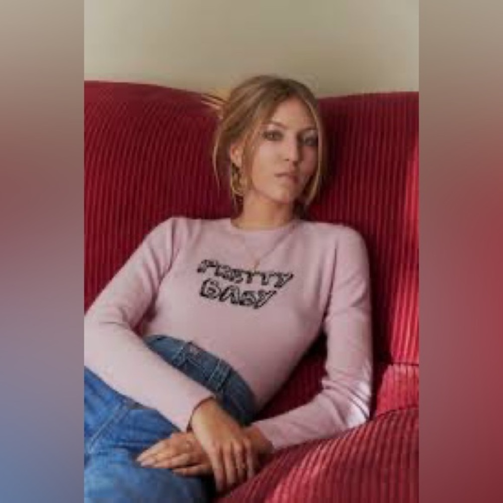 Bella Freud x J brand collab “Pretty Baby” sweater - Picture 5 of 7